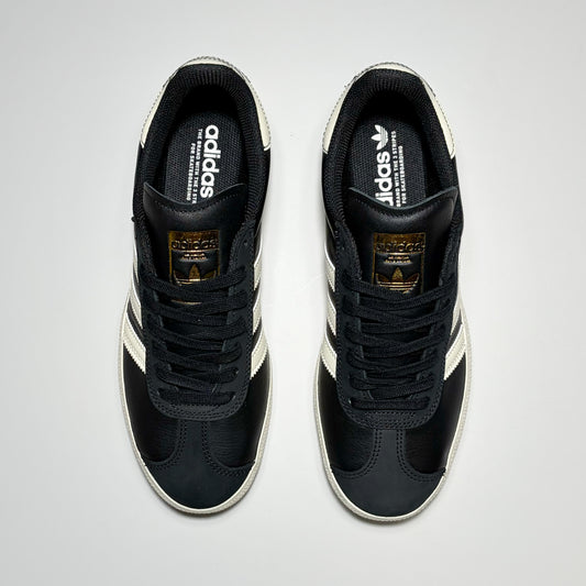 Toe down view of Adidas Gazelle ADV shoes.