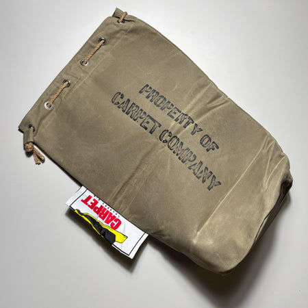Full image of heavy waxed canvas laundry bag.
