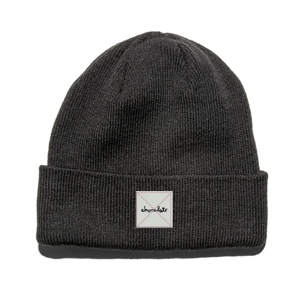 CHOCOLATE REFLECTIVE PATCH BEANIE
