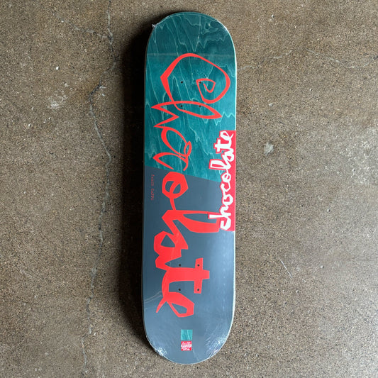 Full image of deck with combined chocolate logos