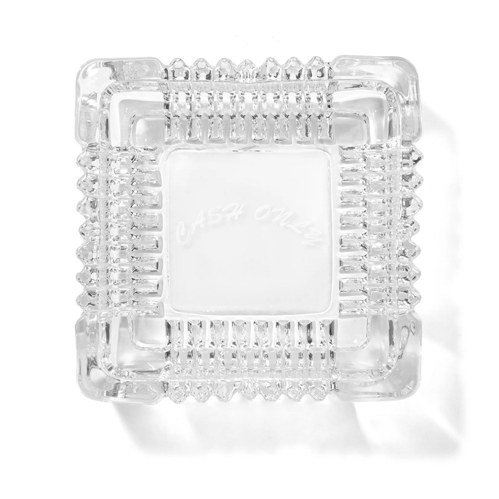 CASH ONLY CRYSTAL ASH TRAY
