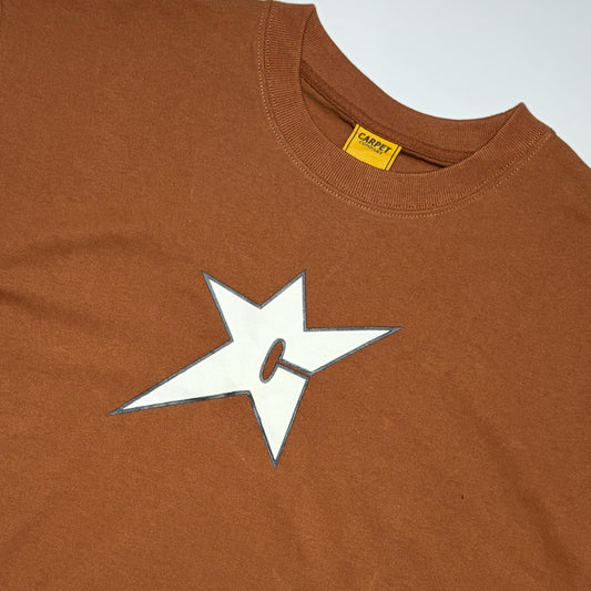 Close detail of C-star art. Printed with glow in the dark ink.