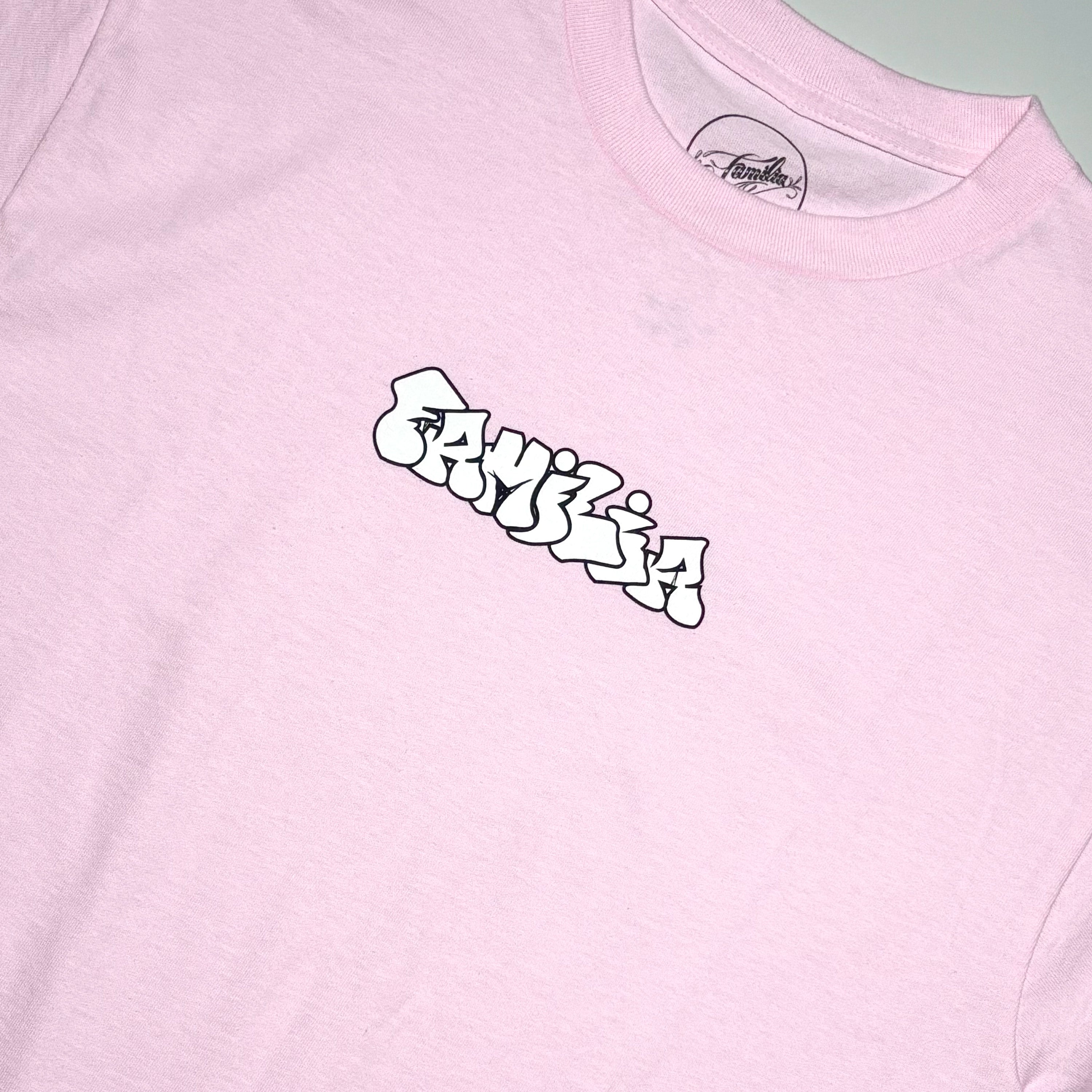 Close detail of art printed on chest.