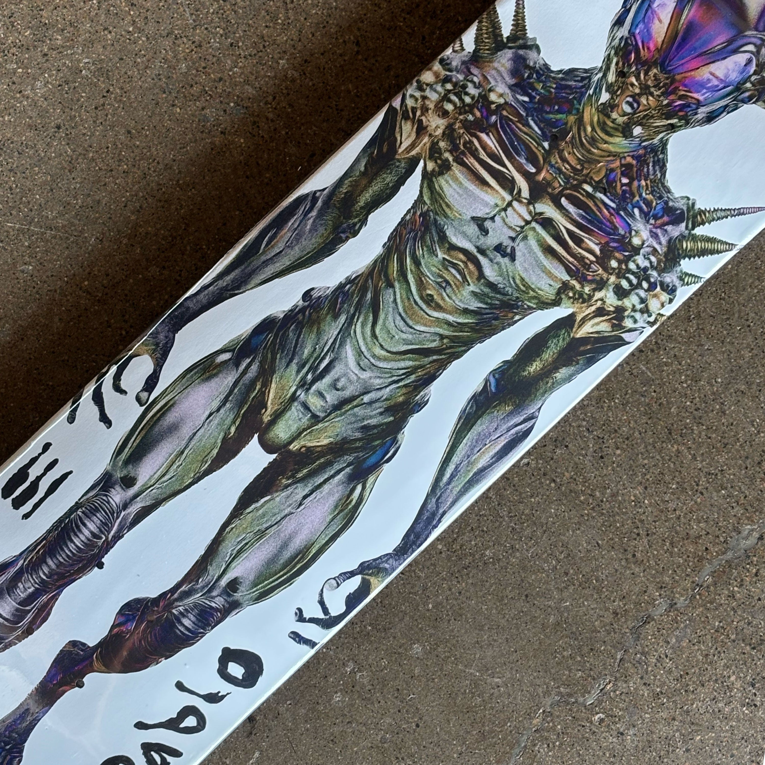 Close detail of alien art