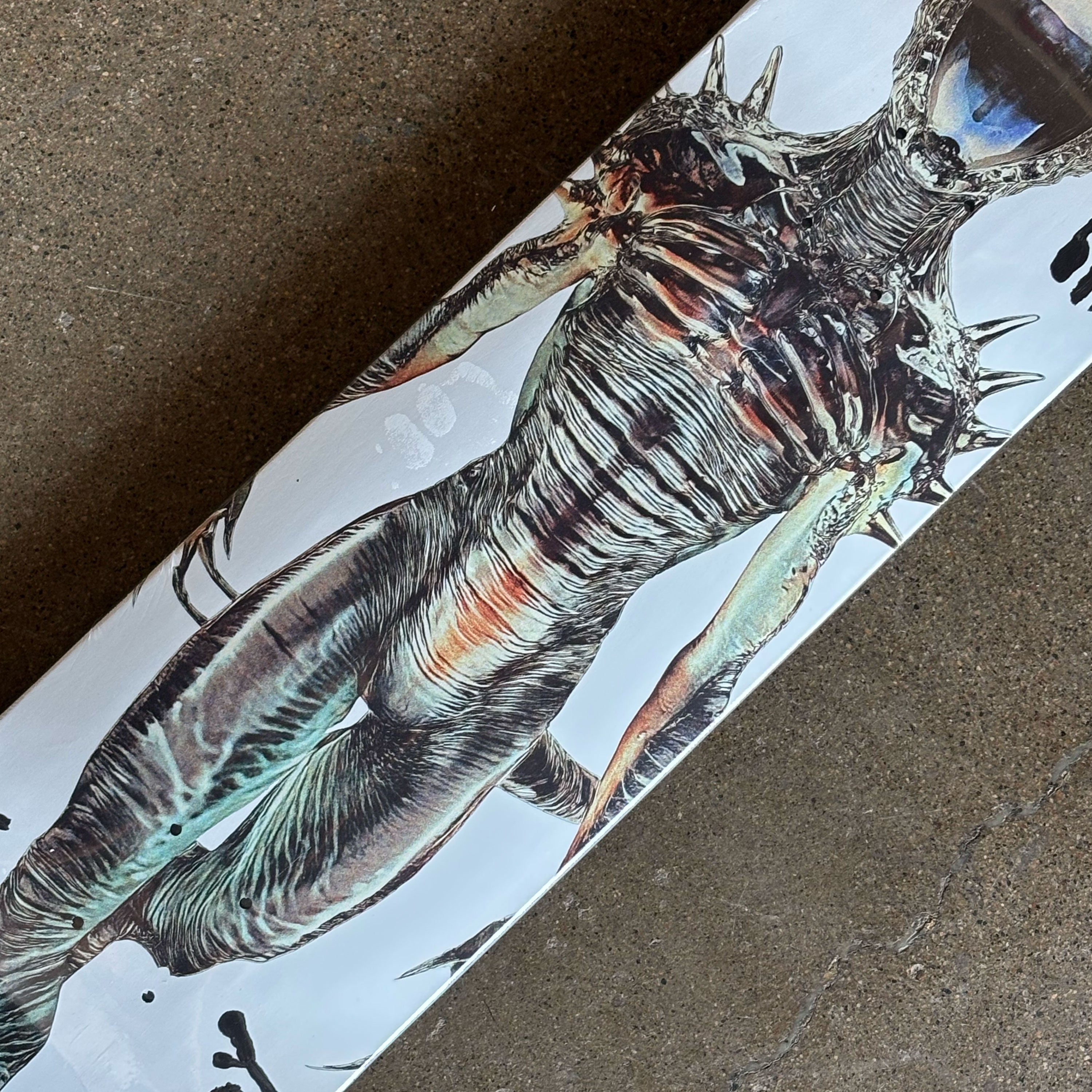 Close detail of alien art
