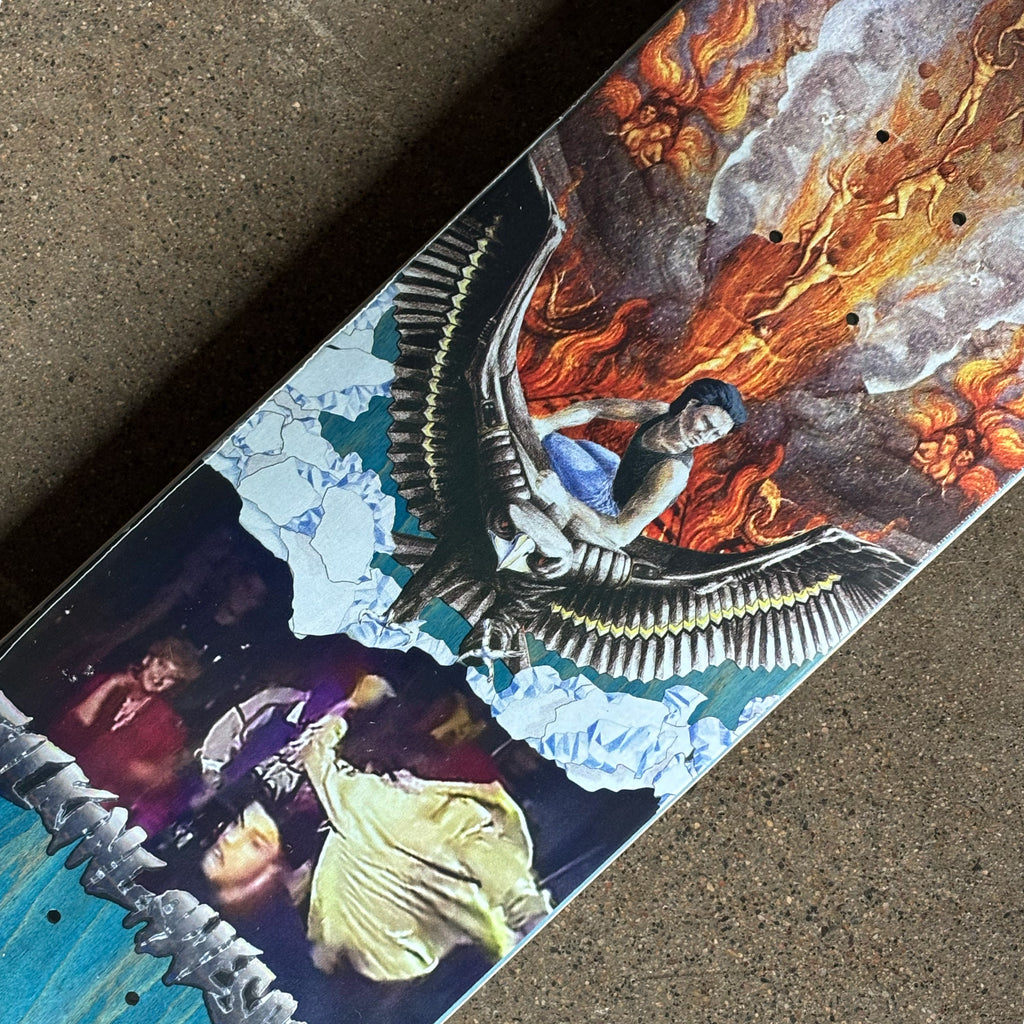 Close detail of collage artwork