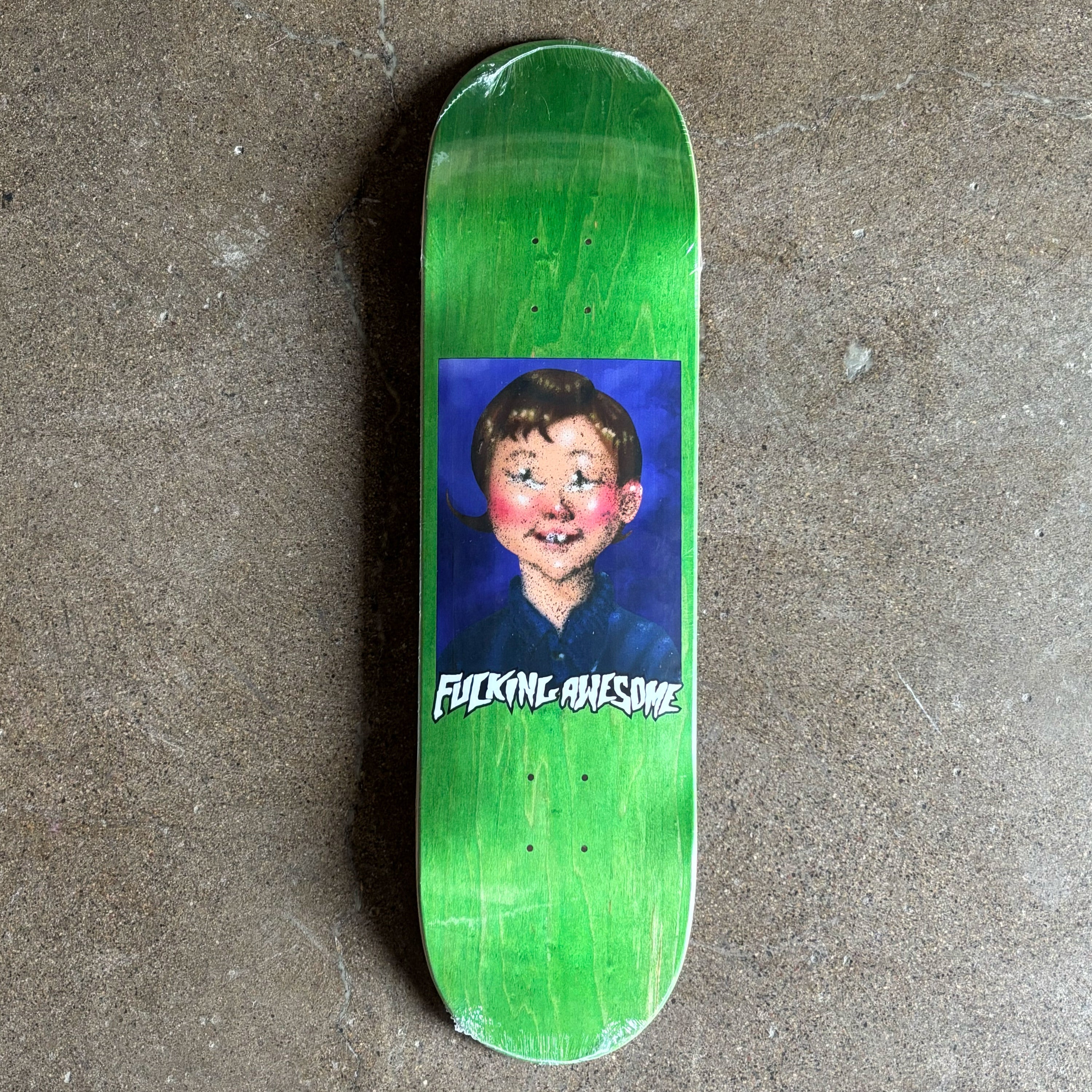 Full image of deck with art centered on deck.