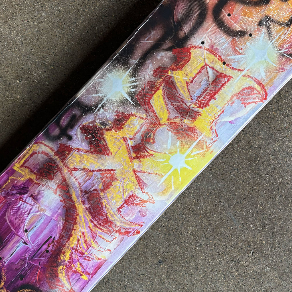 Close detail of GX graffiti art