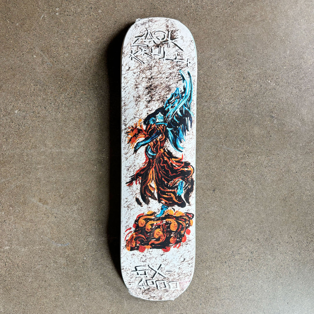 Full image of deck. White background with chaos style artwork.