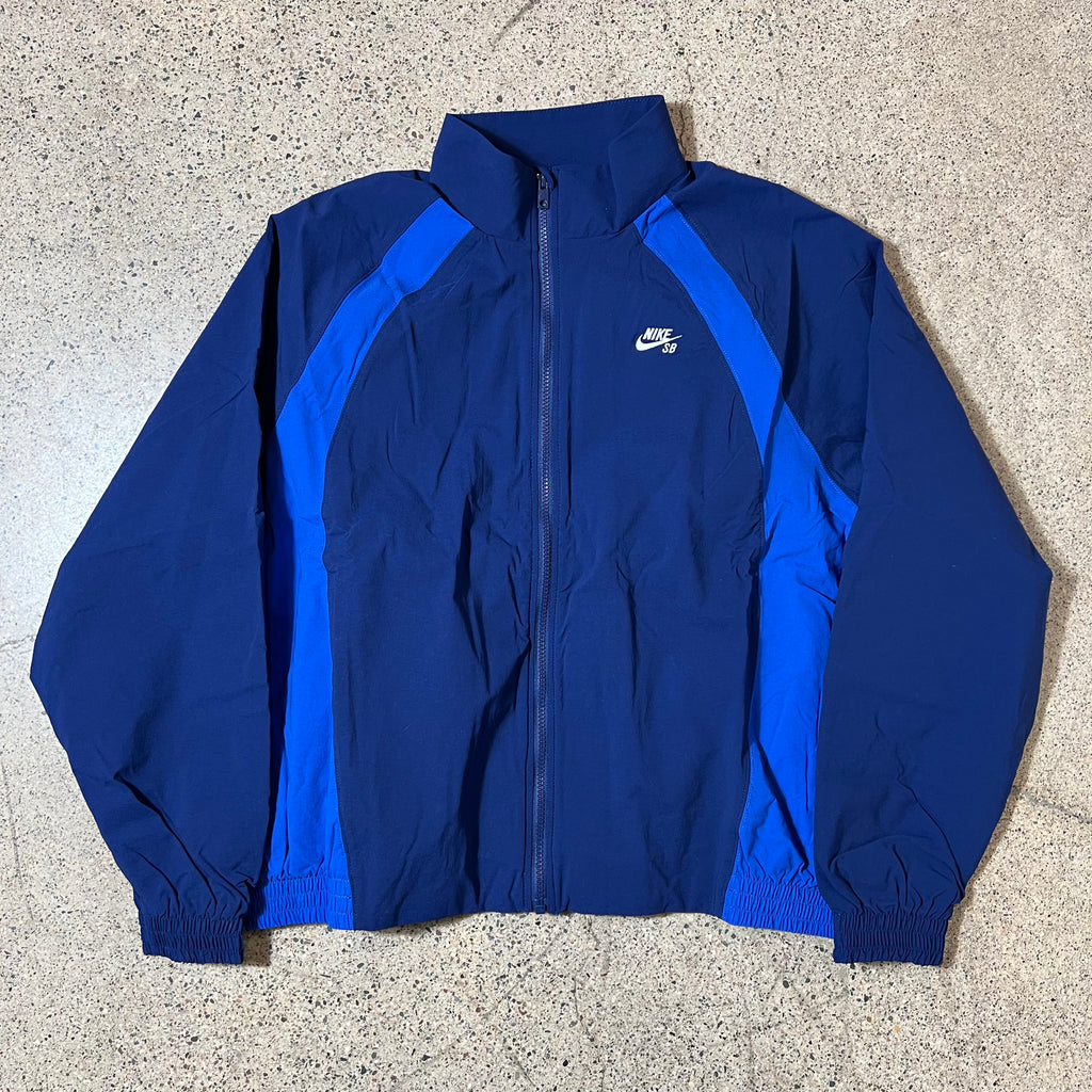 NIKE SB FULL ZIP TRACK JACKET IN BLUE