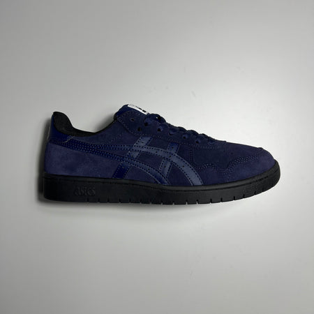 ASICS JAPAN PRO SHOE IN PEACOAT SUEDE WITH NAVY LOGO AND BLACK SOLE