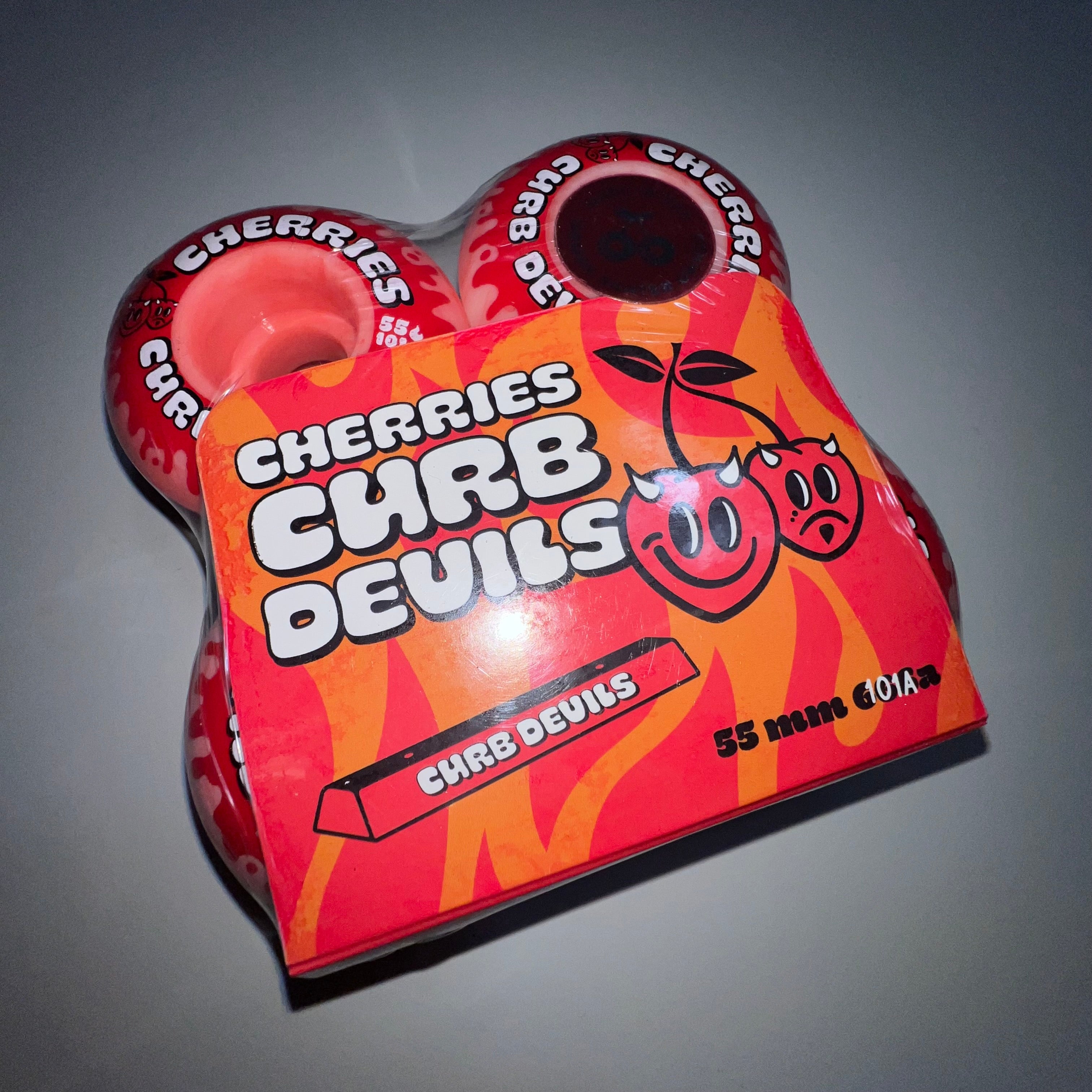 CHERRIES CURB DEVILS SWIRL 55MM WHEELS
