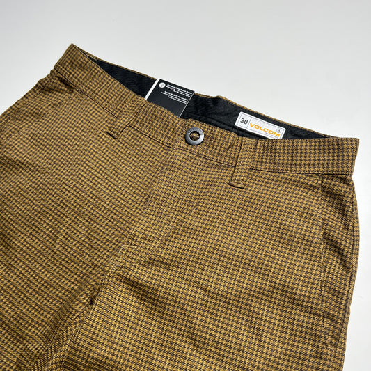 VOLCOM BROWN HOUNDSTOOTH PANT
