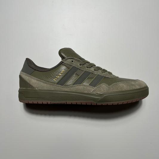 ADIDAS SKATEBOARDING TYSHAWN JONES SIGNATURE SHOE IN OLIVE