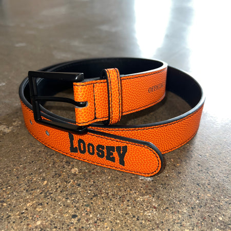 LOOSEY ISHOD WAIR OFFICAL GAME BELT IN ORANGE AND BLACK