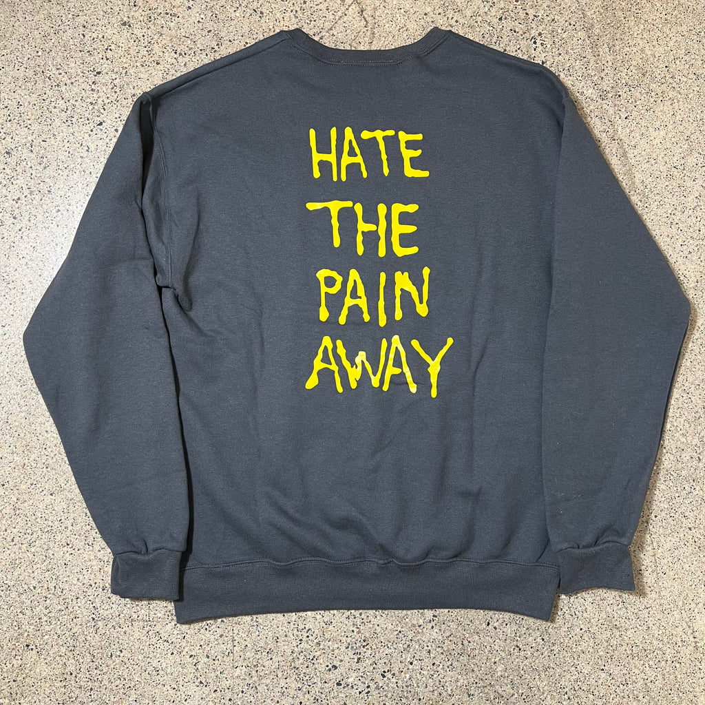 DARK GREY CREW NECK FUCKING AWESOME HOODIE WITH 