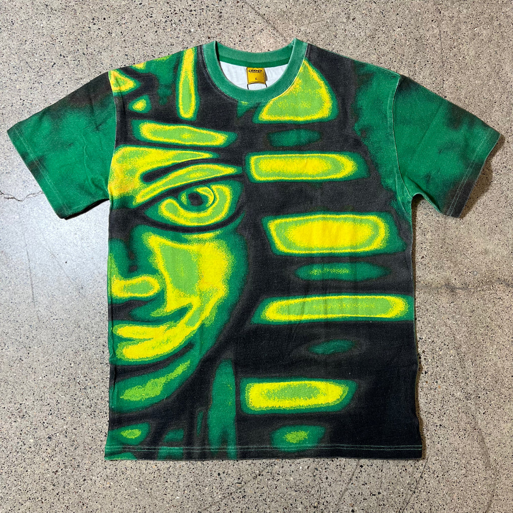 CARPET EGYPT TEE IN BLACK GREEN AND YELLOW