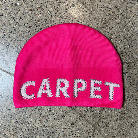 PINK CARPET RHINESTONE BEANIE