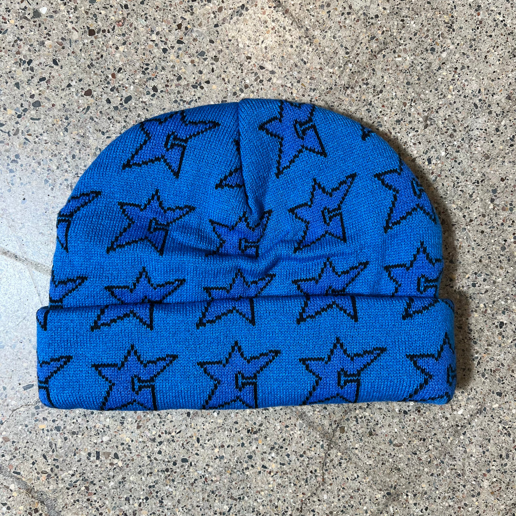 CARPET C STAR AOP BLUE BEANIE