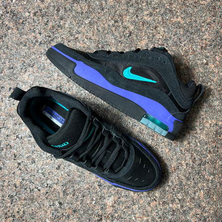 ISHOD WAIR PRO MODEL SHOE IN BLACK, PURPLE AND TURQUOISE 