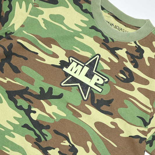 Close up detail of MLP star art on chest.