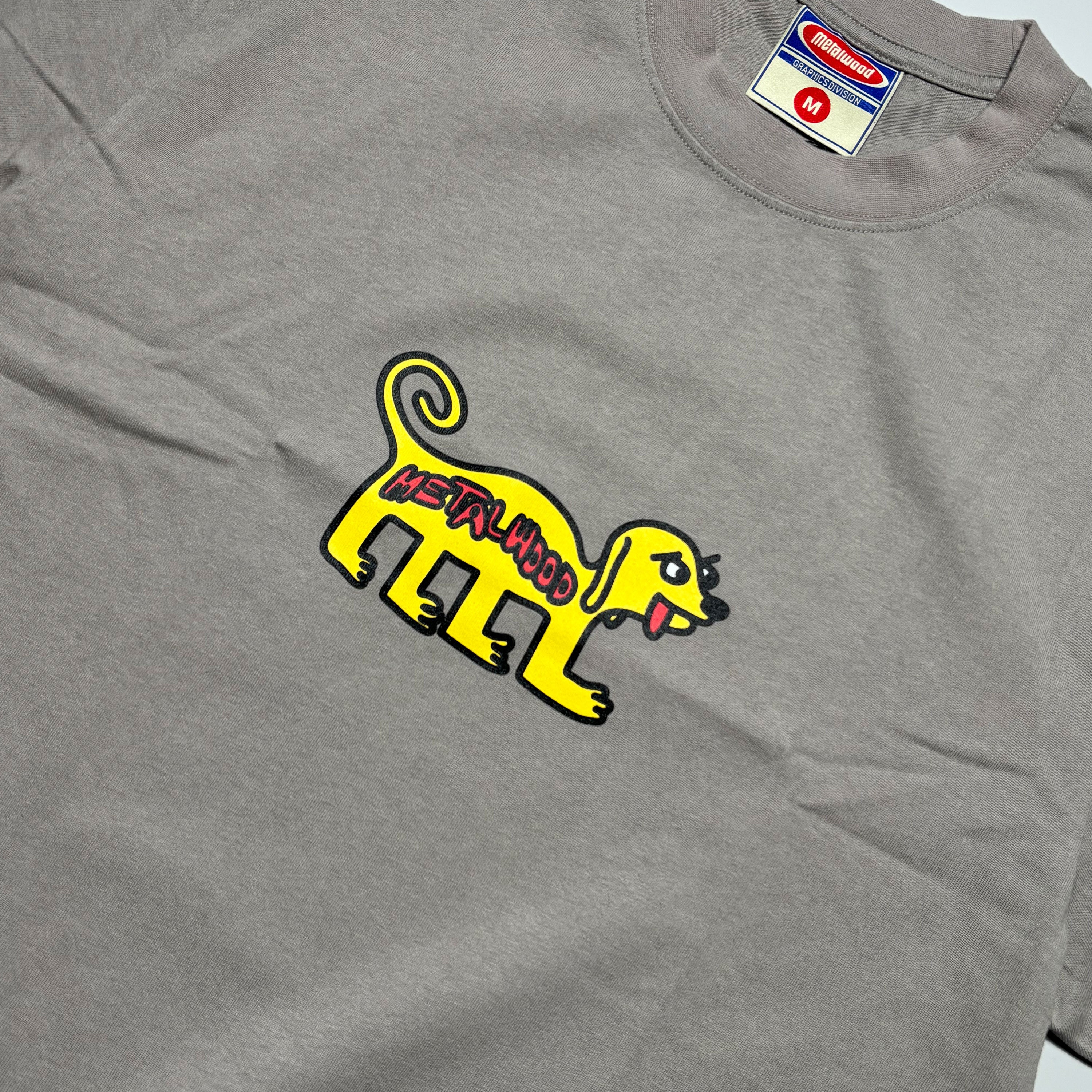 Close detail of art printed on chest