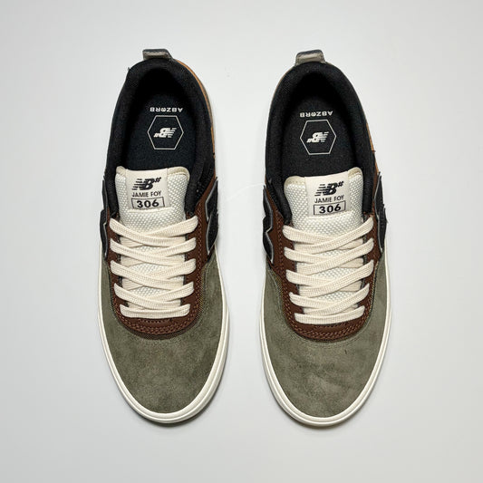 Toe down view, New Balance Numeric Jamie Foy NM306 Shoes. Abzorb footbed.