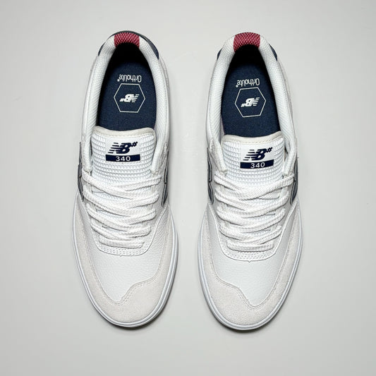 Toe down view, pair of Numeric 340 shoes. 