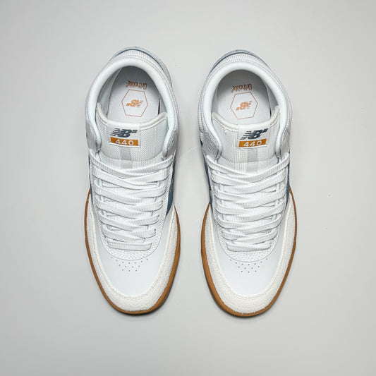 Toe down view of both shoes.