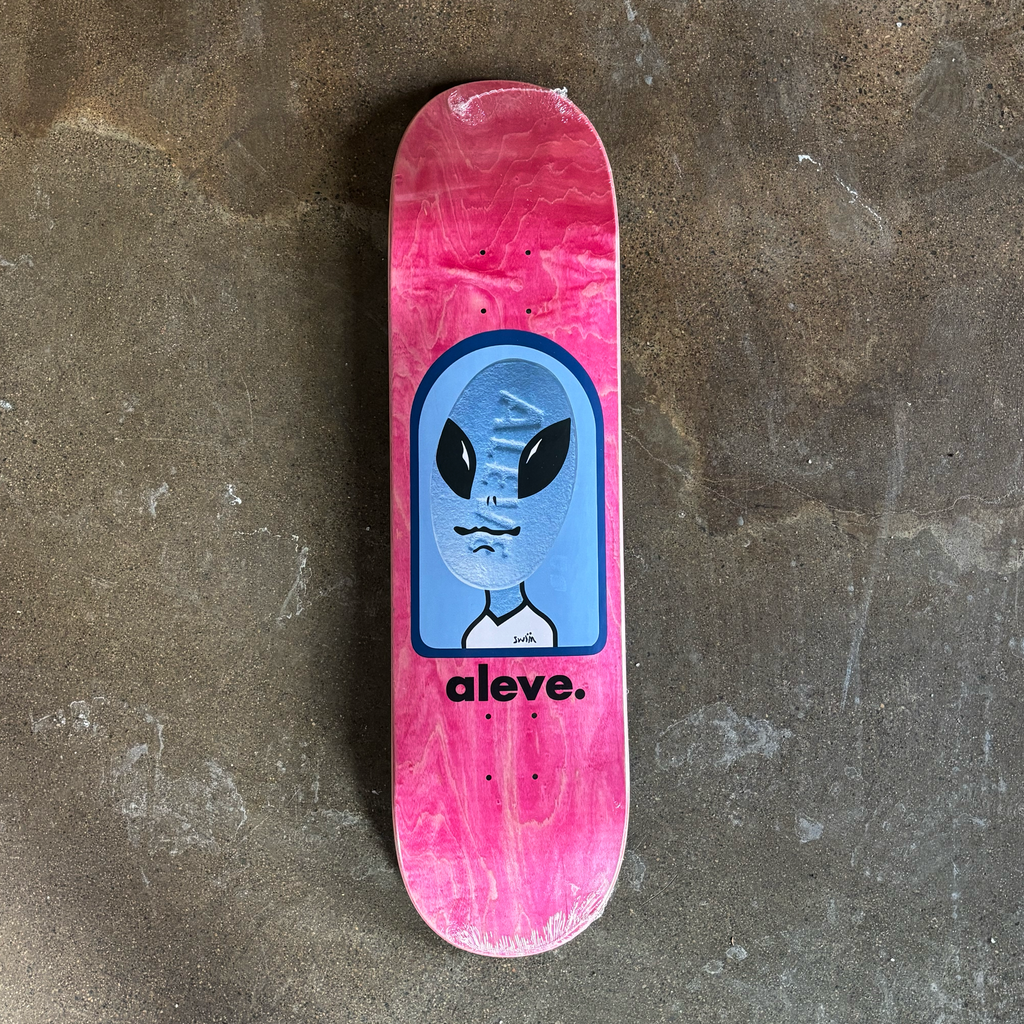 Full image of deck. Assorted veneer background with alien art and 