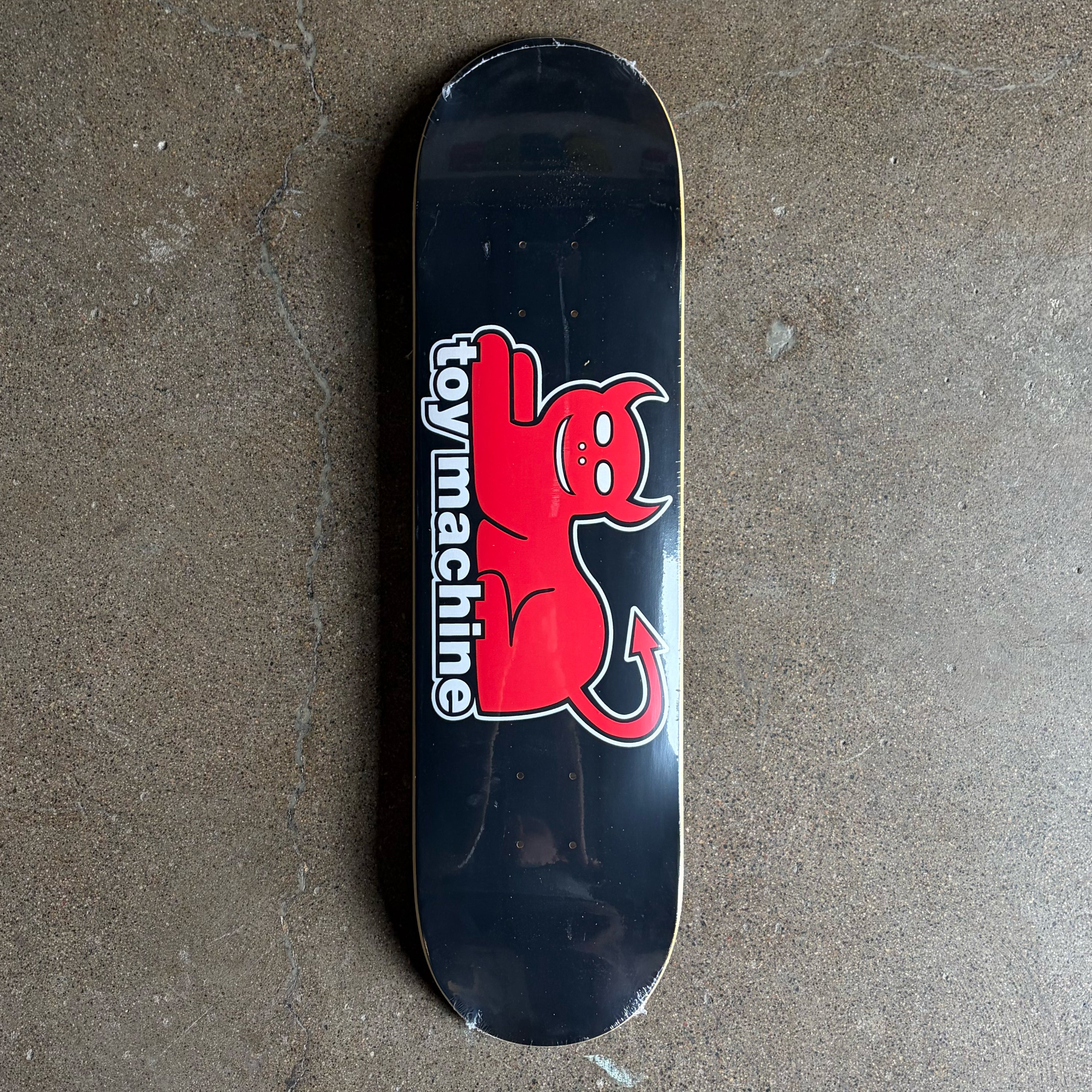 Full image of Toy Machine Devil Cat skateboard deck.
